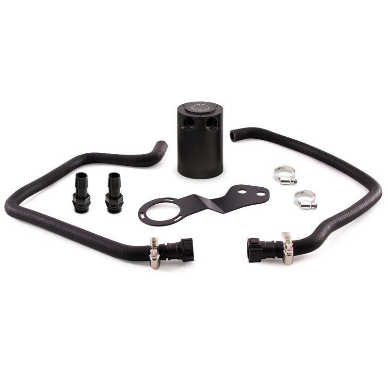 Mishimoto 2016+ Chevrolet Camaro SS Baffled Oil Catch Can Kit - Black - #MMBCC-CAM8-16PBE