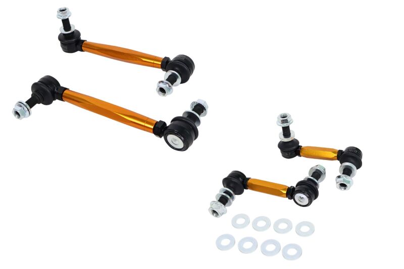 Whiteline KLC266 Adjustable Sway Bar Vehicle Link Kit for 2015-2026 Ford Mustang