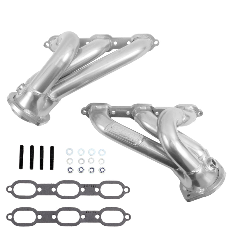 BBK Performance 40400 Shorty Tuned Length Headers 1-3/4 Silver Ceramic for 2005-2010 Chrysler 300, Dodge Charger / Challenger (3.5L V6)