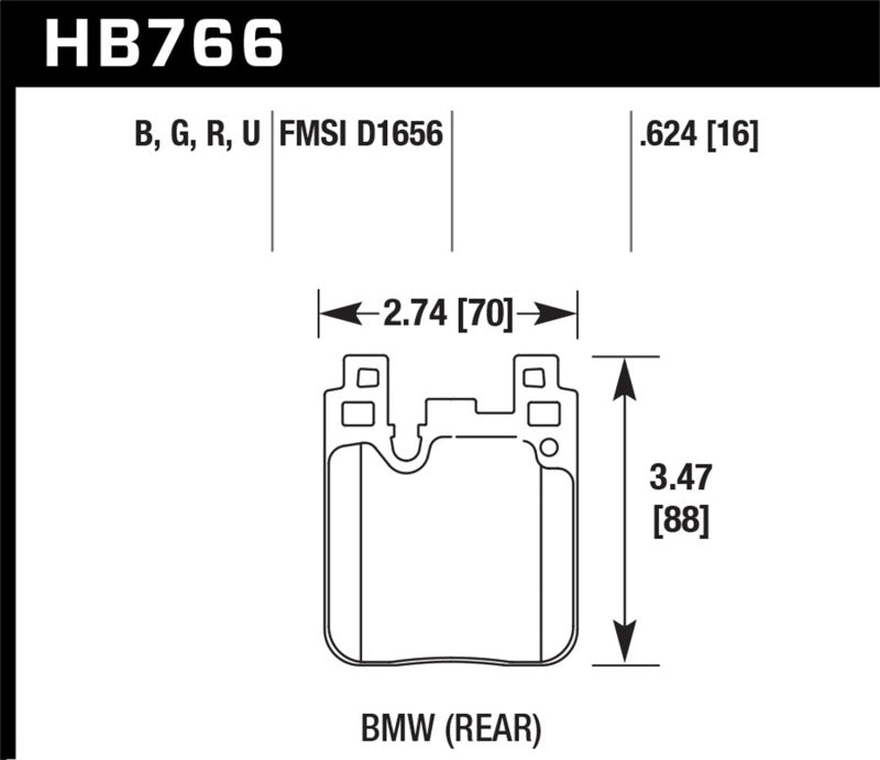 Hawk Performance HB766Z.624 Performance Ceramic Street Brake Pads