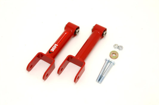 BMR 1979-2004 Fox Mustang Upper Control Arms Non-Adj. with Spherical Bearings - Red