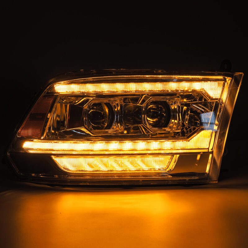 AlphaRex 880562 09-18 Ram 1500 PRO-Series Projector Headlights Chrome w/ Sequential Signal and Top/Middle DRL