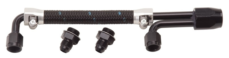 Edelbrock 80913 Dual Quad Fuel Line Kit In Clr/Black Finish