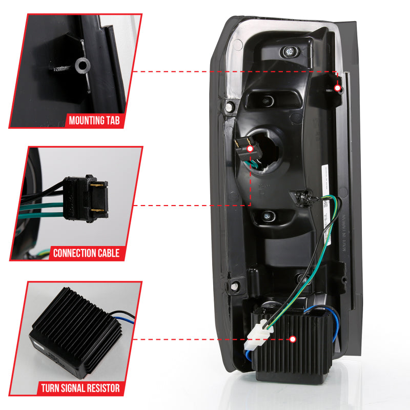 ANZO 1987-1997 Ford F-350 LED Taillights