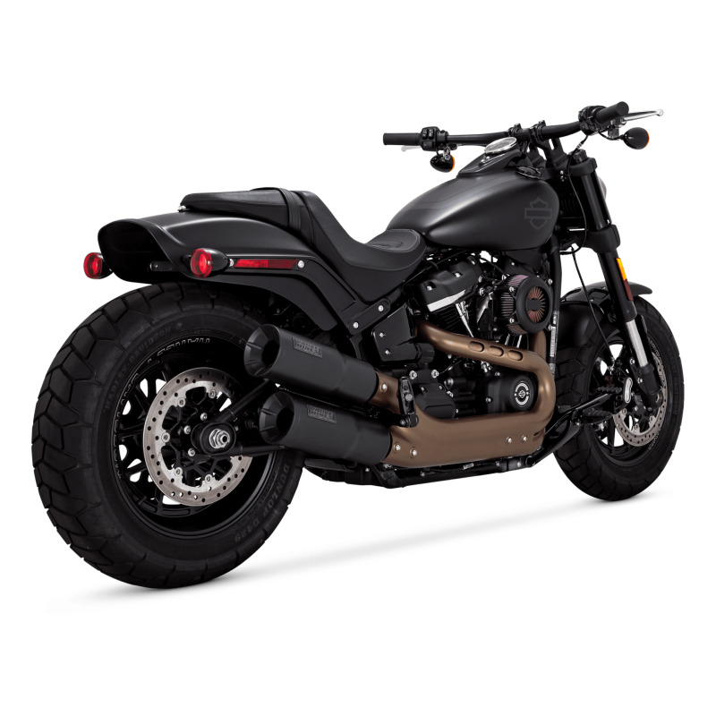 Vance & Hines 46547 Hi-Output Slip-Ons Black for 2018-2024 Harley-Davidson Softail