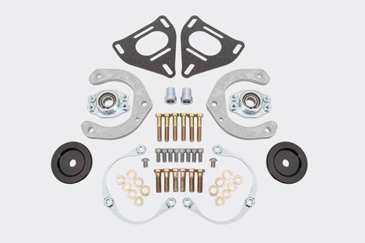 BMR 2016-2024 Chevrolet Camaro Caster Camber Plates (Coil-Over Only) - Black Hammertone