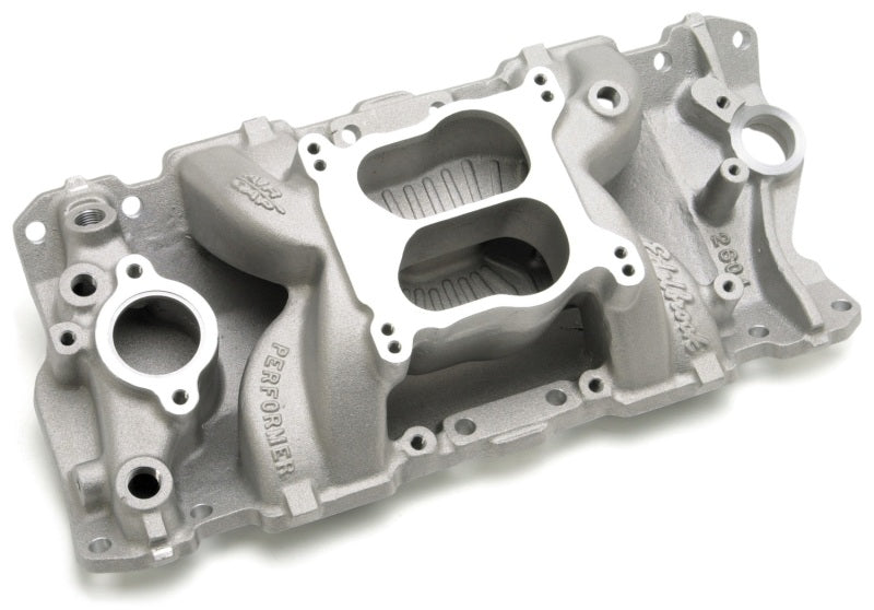 Edelbrock 2604 Intake Manifold Performer Air-Gap Small Block Chevrolet 1987-1995 Standard
