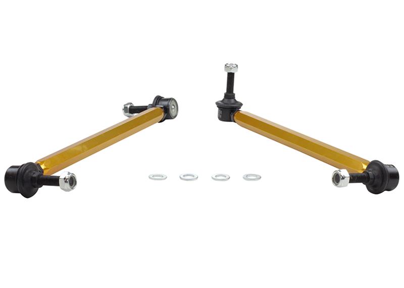 Whiteline KLC151 Front Sway Bar Link Kit Heavy Duty Adjustable Steel Ball for 2000-2011 Ford Focus, 2004-2012 Volvo S40, 2006-2013 Mazda 3 and More