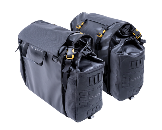 Giant Loop RTW25-B Round the World Panniers 90+L Black Motorcycle