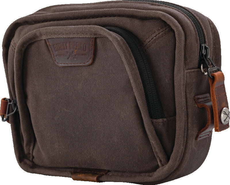 Burly Brand B15-1012D Handlebar Bag Dark Oak