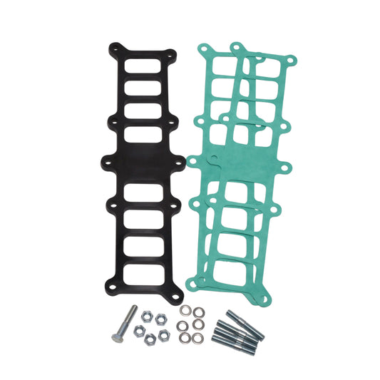 BBK Performance 1520 Phenolic Intake Manifold Spacer Kit (3/8 in) for 1986-1995 Ford Mustang (5.0L) with Edelbrock Performer Intake
