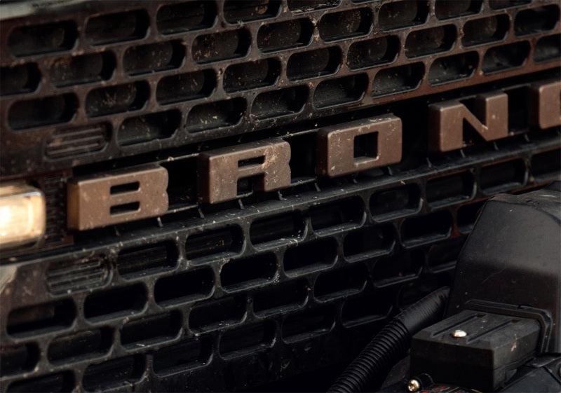 Ford Racing for 2021-2026 Bronco Grille Lettering Overlay Kit - Bronze