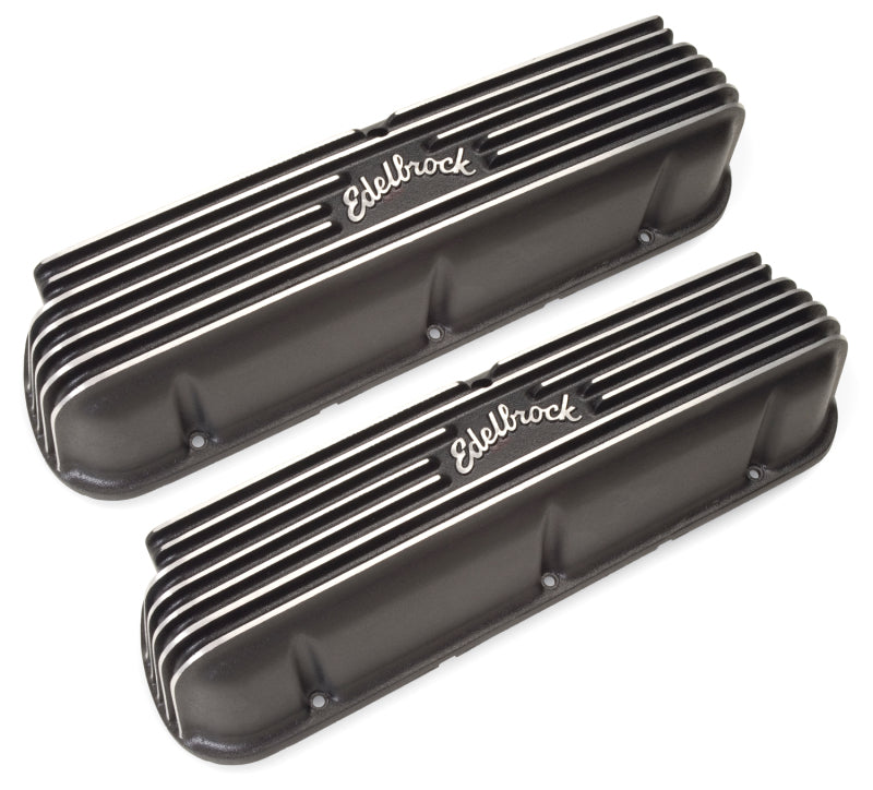 Edelbrock 41603 Valve Cover Classic Series Ford 1962-1995 221 351W V8 Black