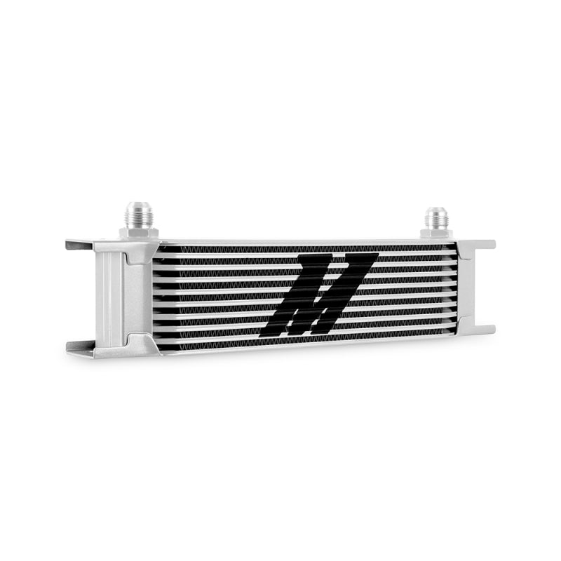 Mishimoto Universal -8AN 10 Row Oil Cooler - Silver - #MMOC-10-8SL