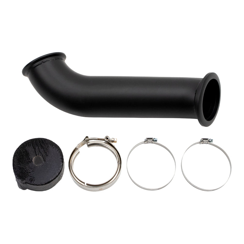 Wehrli Custom Fabrication WCF100262 4in Down Pipe with High Mount S400 Turbo & 2nd Gen Manifold for Dodge Ram Cummins