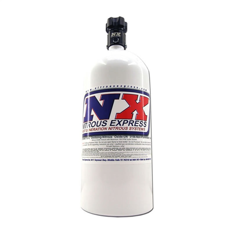 Nitrous Express 10lb Bottle w/Lightning 500 Valve & -6 AN Bottle Nipple 11100-6