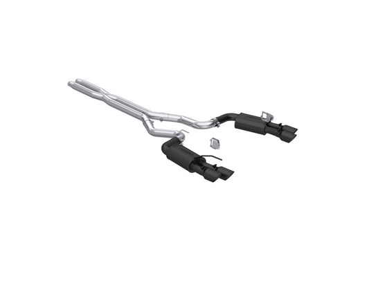 MBRP 2024 Ford Mustang GT 5.0L 3in Cat-Back - Quad Black Tips