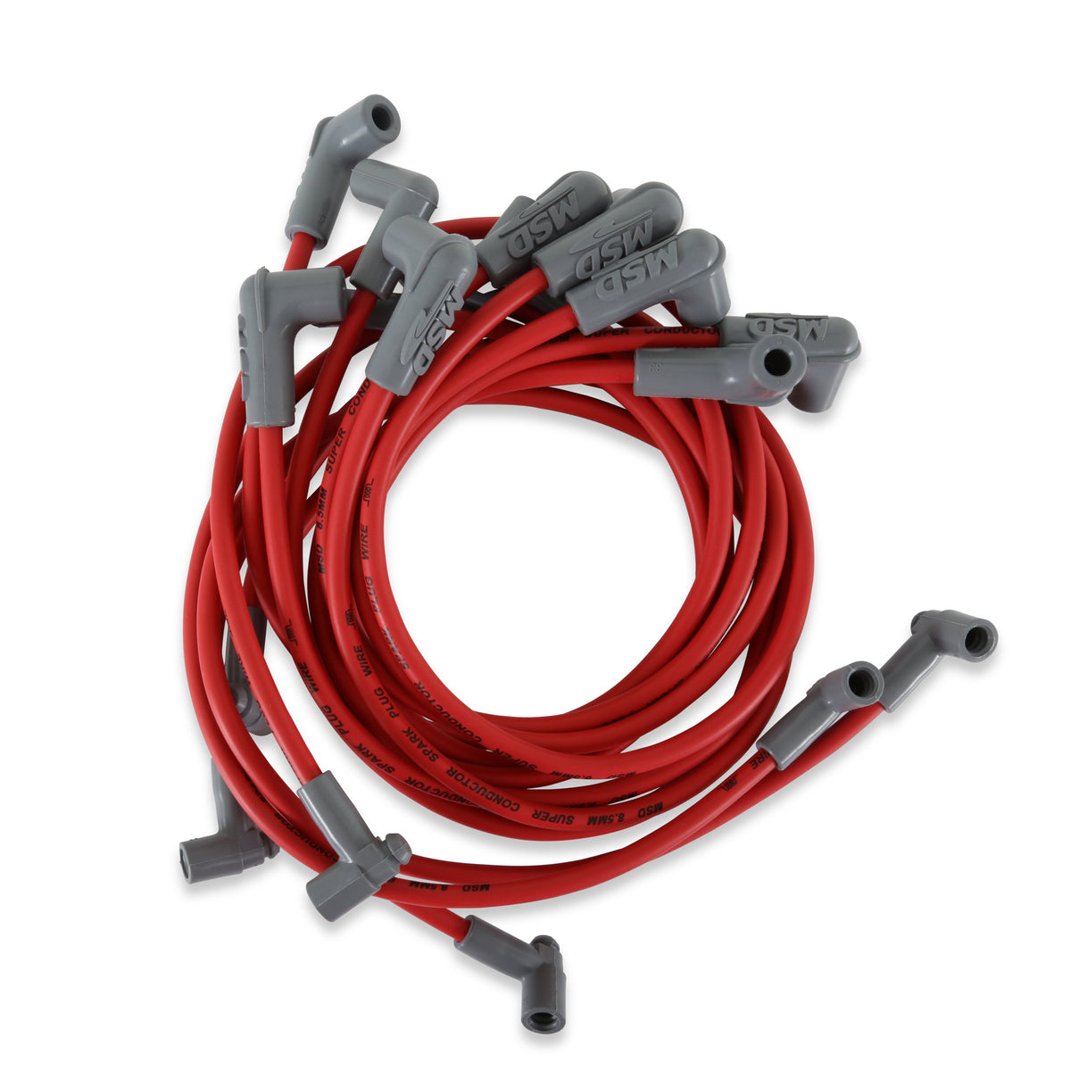 MSD 35609 Super Conductor Spark Plug Wire Set, Big Block for Chevy for use with HEI Tower Cap