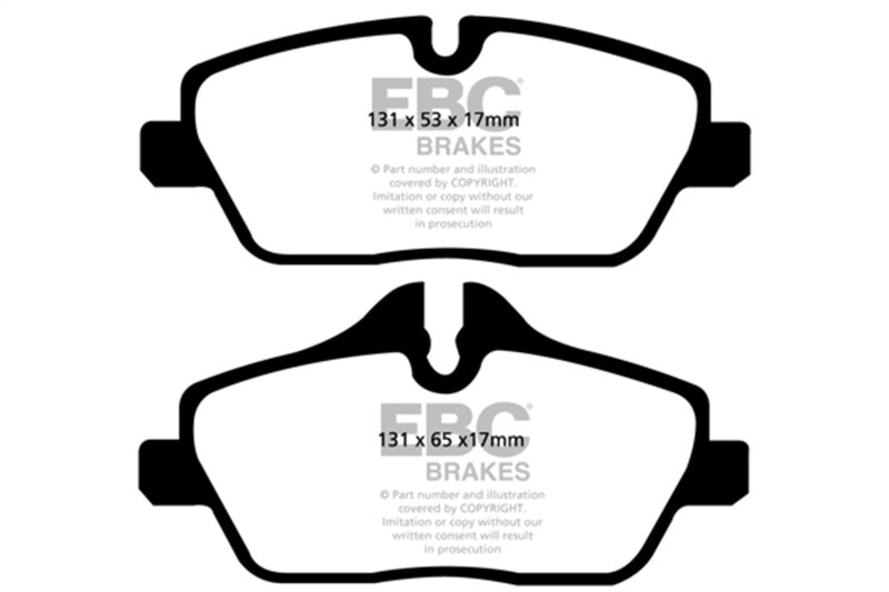 EBC 14+ BMW i3 Electric Ultimax2 Front Brake Pads UD1308