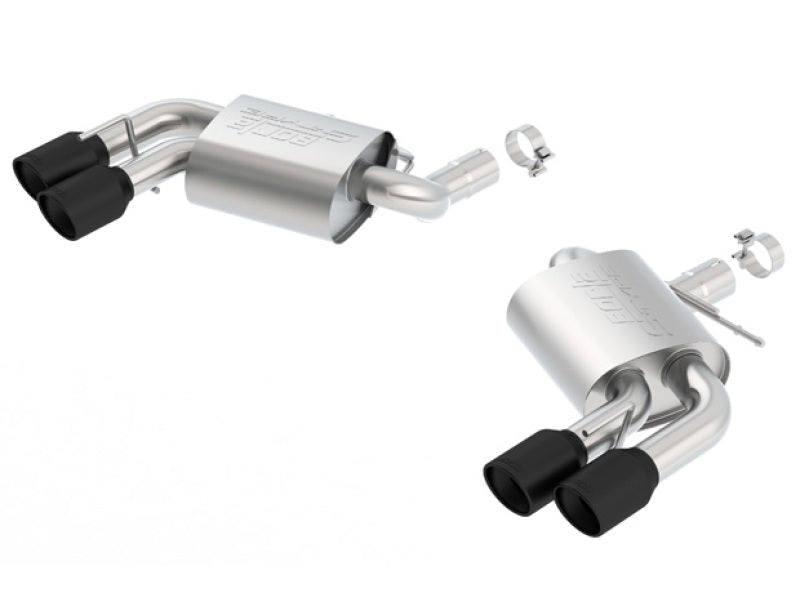Borla 11920CB 2016-2017 Chevrolet Camaro SS AT/MT S-Type Rear Section Exhaust w/o Dual Mode Ceramic Black - #11920CB