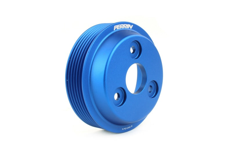 PERRIN 22-26 Subaru WRX / 21-25 Crosstrek / 20-25 LGT/OBXT/FXT Lightweight Water Pump Pulley - Blue