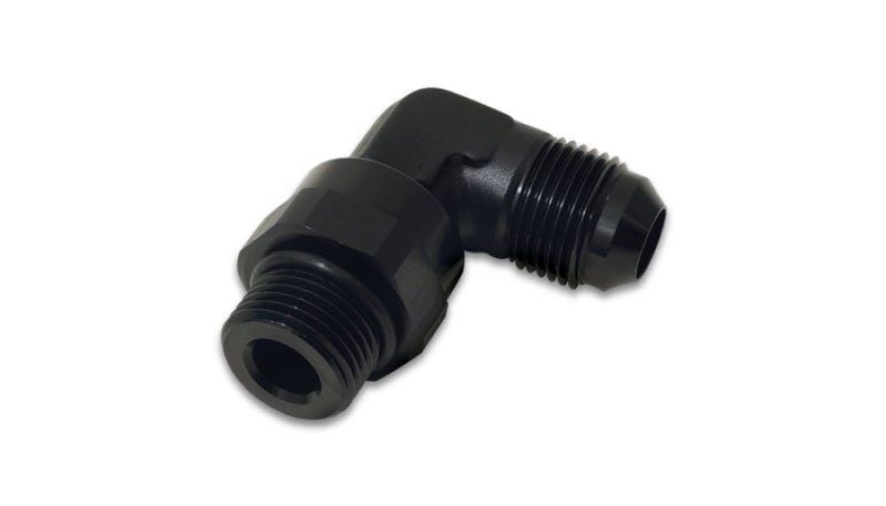 Vibrant -10AN Male Flare to Male -10AN ORB Swivel 90 Degree Adapter Fitting