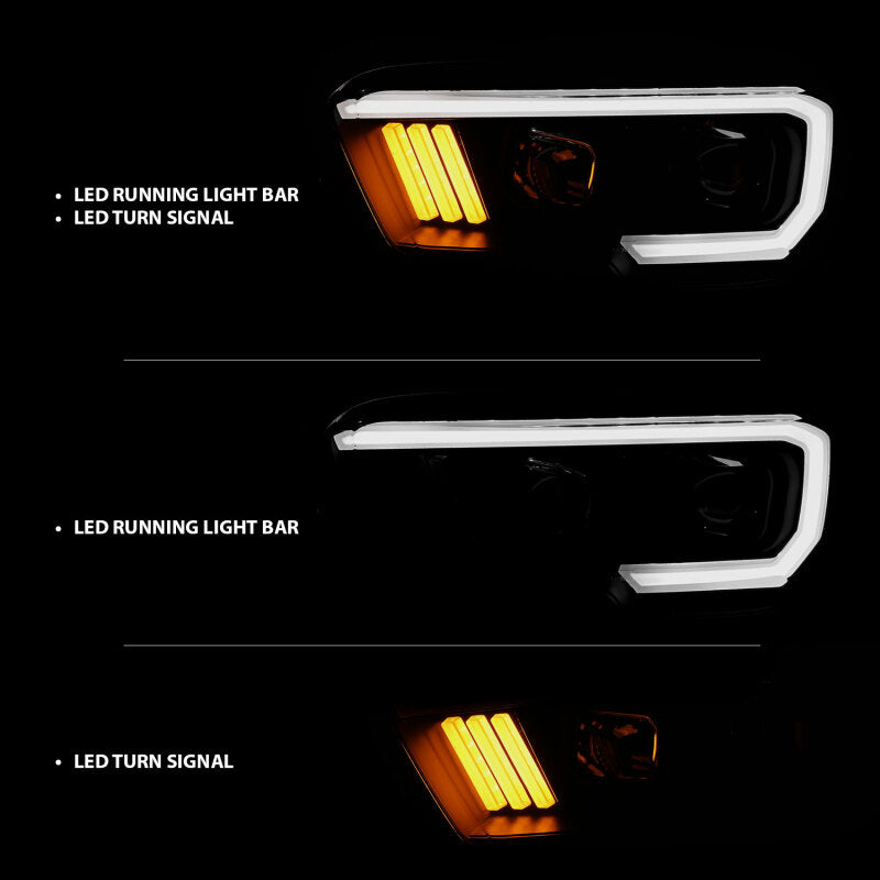 ANZO 2016-2023 Toyota Tacoma LED Projector Headlights