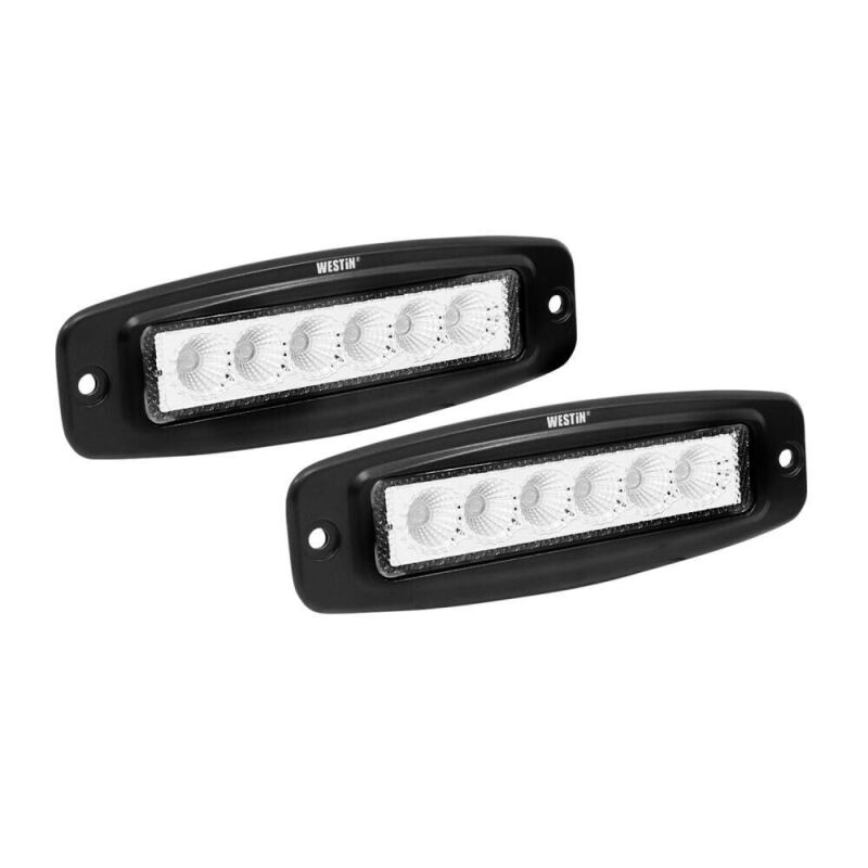 Westin 09-1918FM6 Single Row 6 x 3W Bridgelux with terminated wiring (set of 2) Black