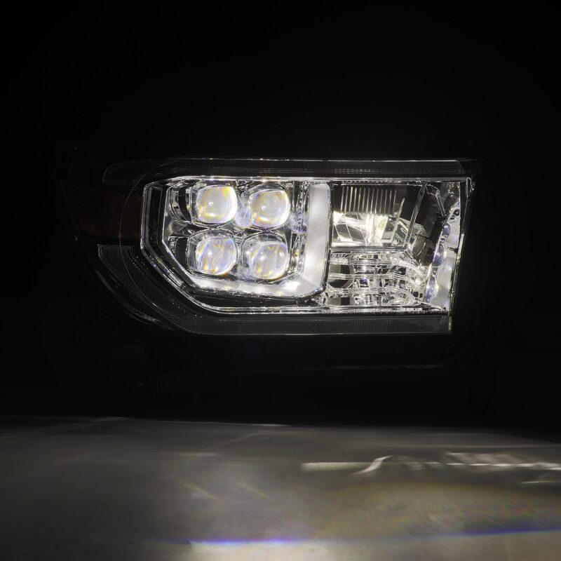 AlphaRex 880819 07-13 Toyota Tundra / 08-17 Sequoia NOVA LED Projector Headlights Chrome with Activation Light Sequential Signal + DRL
