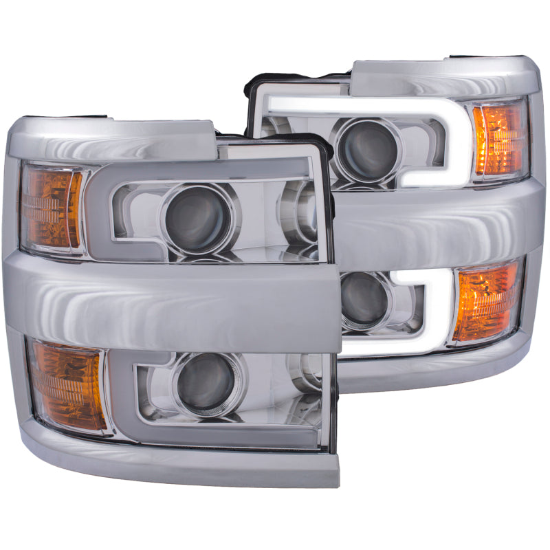 ANZO 2015-2019 Chevrolet Silverado 2500 HD LED Projector Headlights