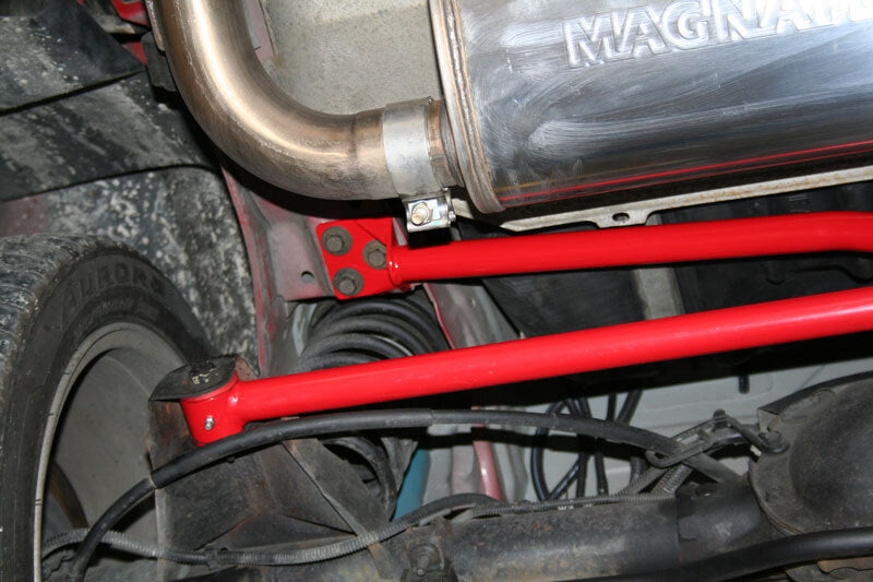 UMI Performance 2024-R Panhard Bar Relocation Kit Red for 1982-2002 GM F-Body