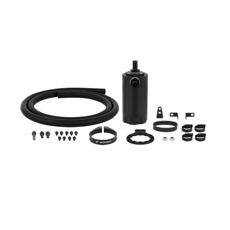 Mishimoto Universal Baffled Oil Catch Can - Black - #MMBCC-UNI-BK