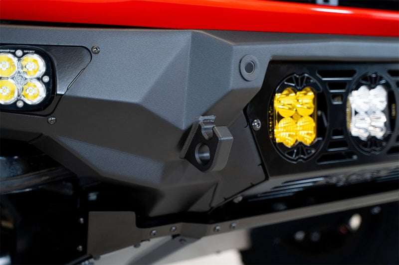 Addictive Desert Designs for 21-22 Ford Bronco Bomber Front Bumper (w/ 3 Baja Designs LP4 Mounts)