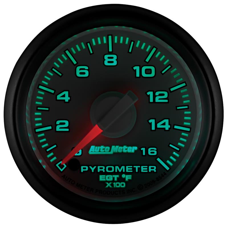 AutoMeter 8544 Factory Match 52mm Full Sweep Electric 0-1600 Degrees F EGT Pyrometer for Gen 3 Dodge
