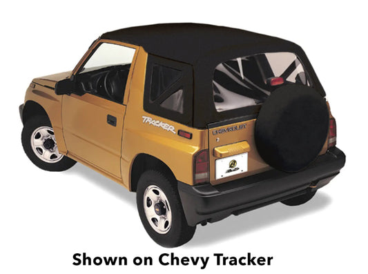 Bestop 95-98 Tracker/Sidekick Replace A-Top (Black Crush Clear Windows No Door Skins Included)