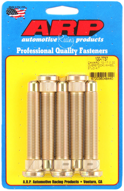 ARP 100-7737 for 10-17 Chevrolet Camaro M14 1in Over Stock Length Wheel Stud Kit