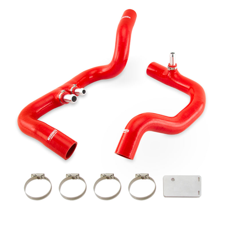 Mishimoto 2018+ Jeep Wrangler JL / Gladiator JT 3.6L AT Red Silicone Radiator Coolant Hose Kit - #MMHOSE-JLP-18ARD