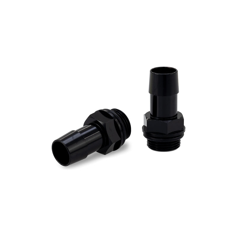 Mishimoto 2pcs. M20x1.5 5/8in Aluminum Catch Can Fittings - Black - #MMFT-M20-58BK