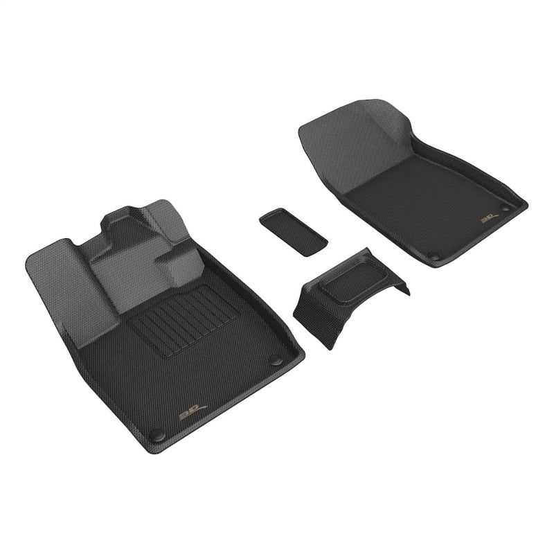3D MAXpider Kagu Front Floor Mats for 2021-2024 Volkswagen ID.4