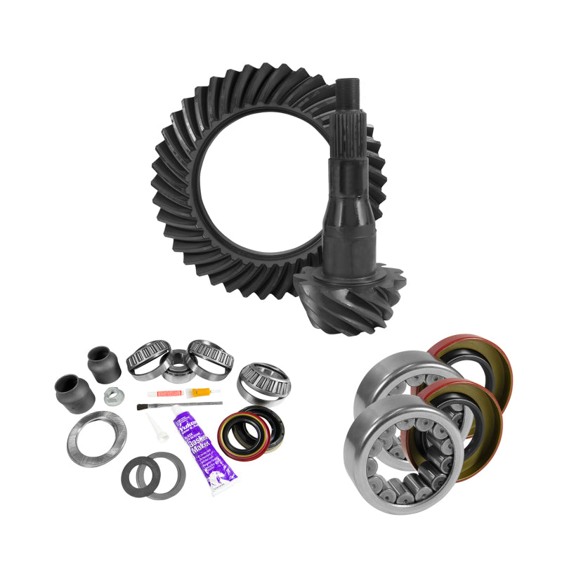 Yukon Gear & Axle YGK2096 9.75in for Ford 4.11 Rear Ring & Pinion Install Kit 2.99in OD Axle Bearings and Seals