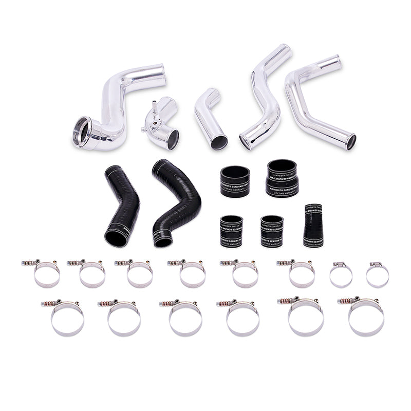 Mishimoto 2011-2014 Ford F-150 EcoBoost Black Intercooler w/ Polished Pipes - #MMINT-F150-11KPBK