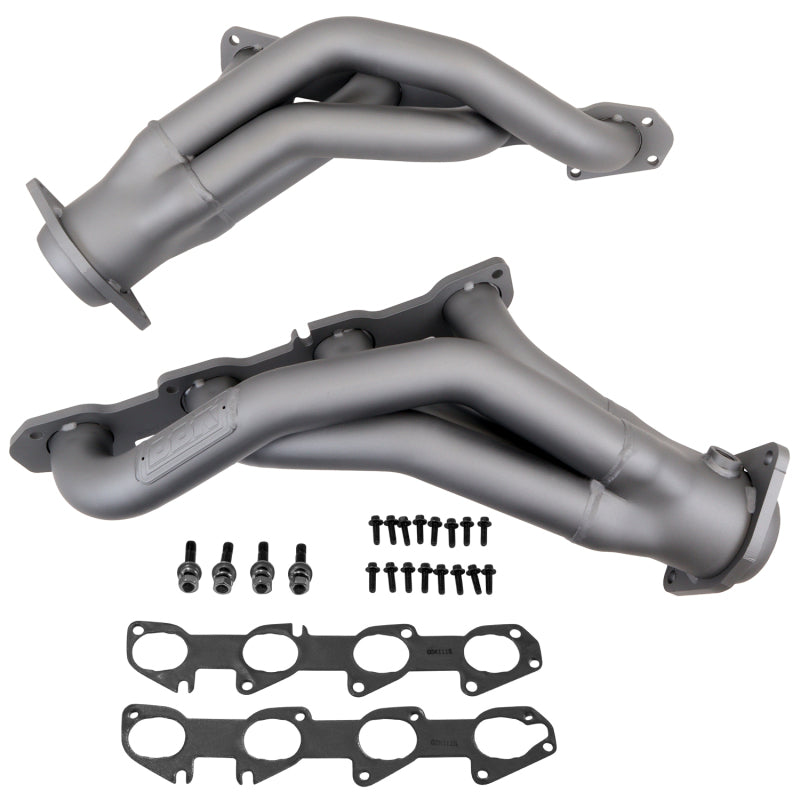 BBK Performance 4019 Shorty Headers 1-7/8 Titanium Ceramic for 2011-2023 Chrysler 300, Dodge Charger / Challenger (6.4L Hemi / 6.2L Supercharged Hemi)