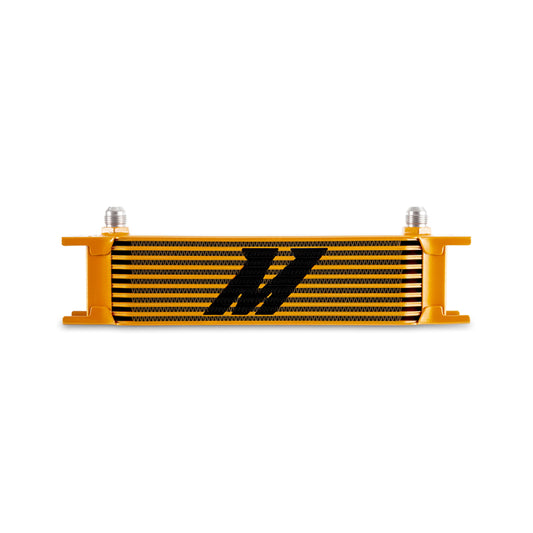 Mishimoto Universal -8AN 10 Row Oil Cooler - Gold - #MMOC-10-8GD