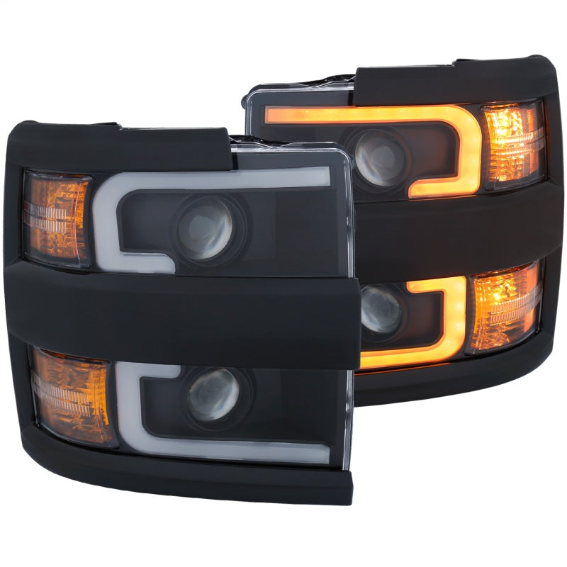ANZO 2015-2019 Chevrolet Silverado 2500 HD LED Projector Headlights