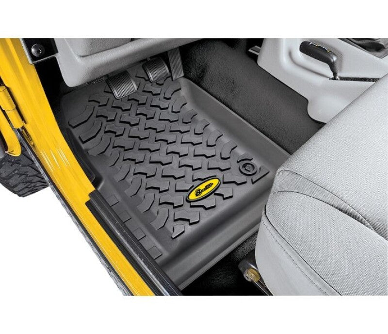 Bestop 76-86 Jeep Cj7 / 87-95 Wrangler YJ Front Floor Mats (Black)