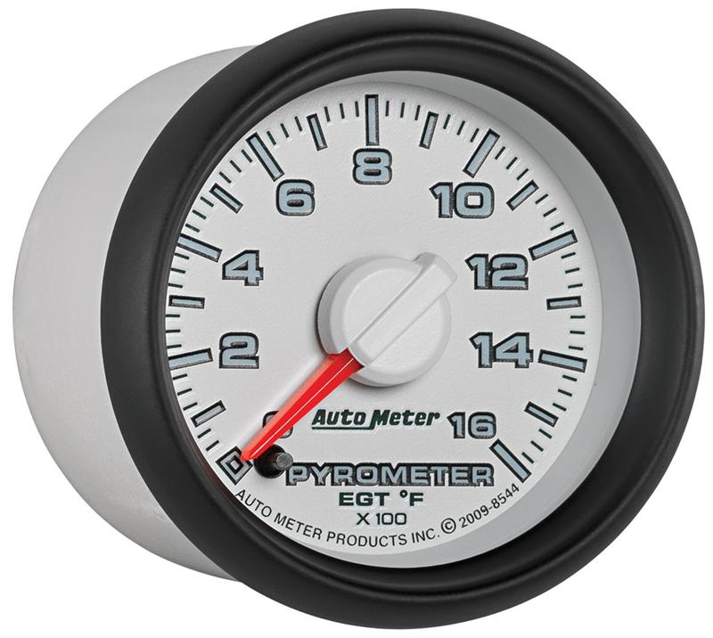 AutoMeter 8544 Factory Match 52mm Full Sweep Electric 0-1600 Degrees F EGT Pyrometer for Gen 3 Dodge