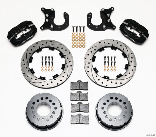 Wilwood Forged Dynalite P/S Rear Kit Drilled Rotor New Big Ford 2.50in Offset - #140-2118-BD