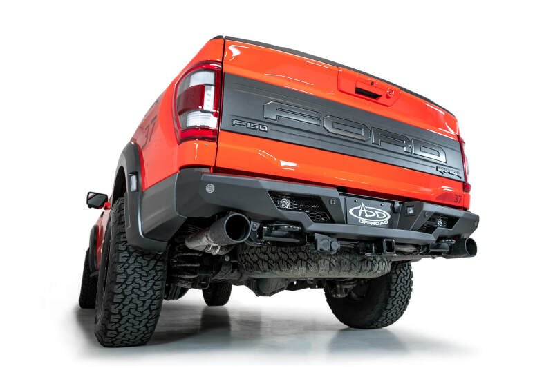 Addictive Desert Designs for 2022+ Ford Raptor Stealth Fighter R Bumper w/2 Cube Lights Hammer Black