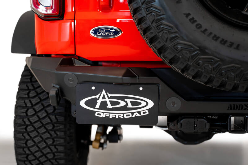 Addictive Desert Designs for 2021+ Ford Bronco Rock Fighter Rear Bumper - Hammer Black
