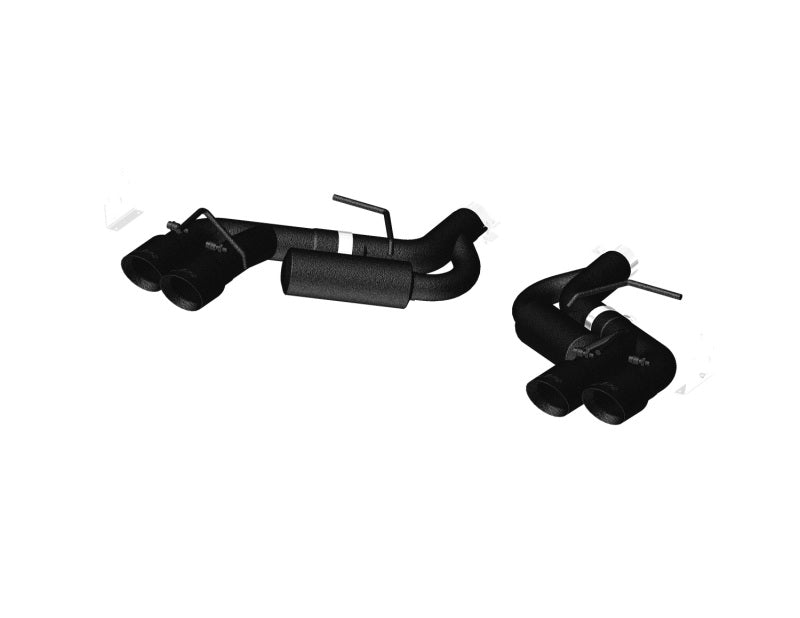 MBRP Camaro V8 6spd 3in Black Race Dual Axle Back w/ 4.5in